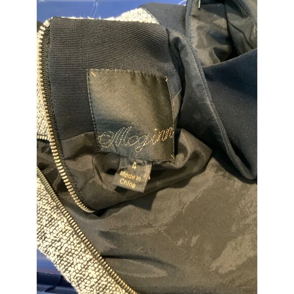 Mcginn Black & White Tweed Sleeveless Sheath Dress, Size 4 - Picture 5 of 5